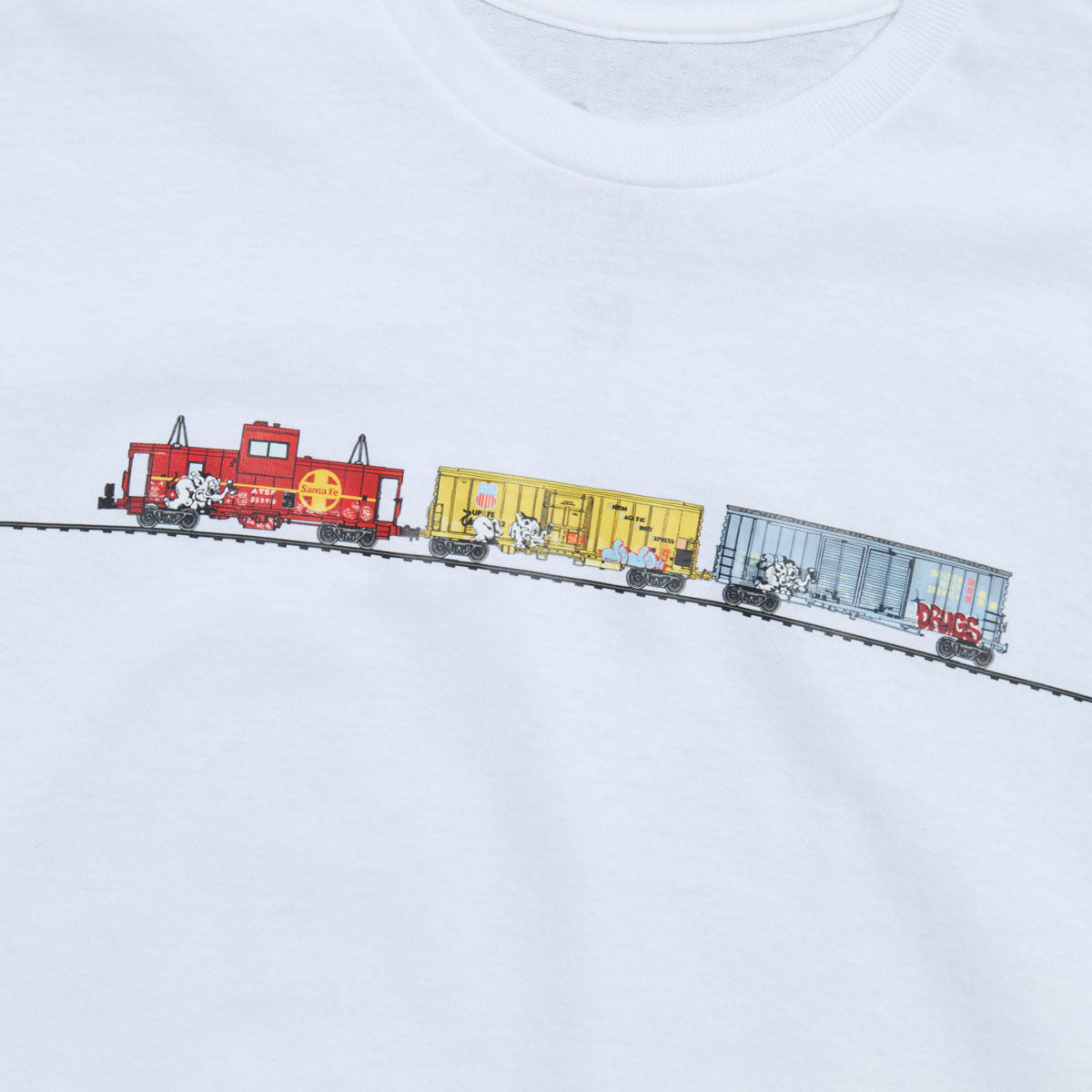 Art Project x J Strickland Train T-Shirt - White image 2