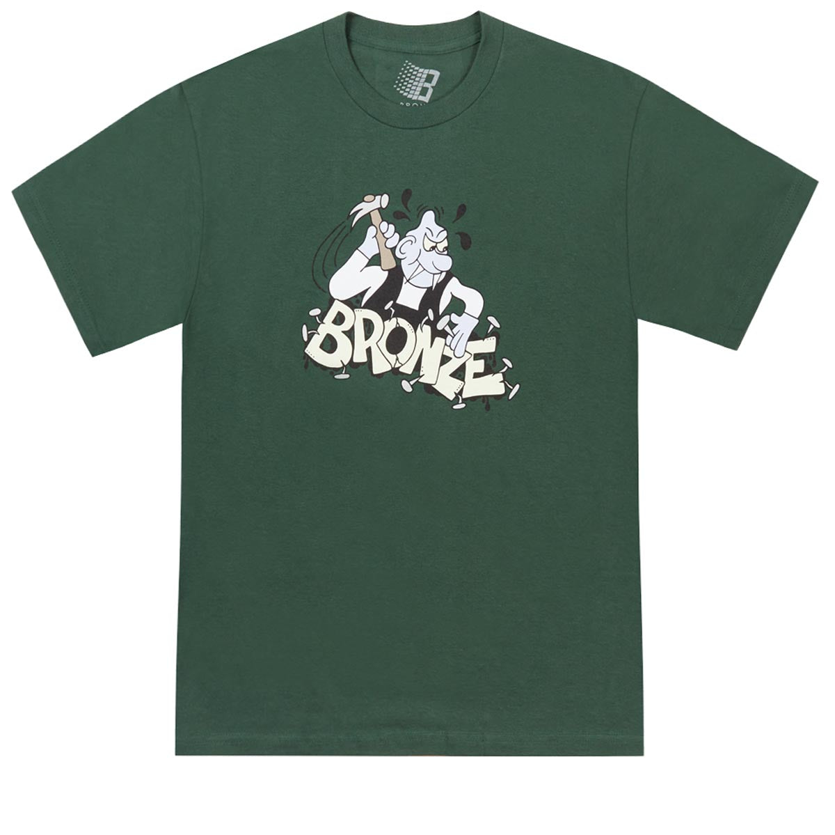 Bronze 56k Nailing T-Shirt - Kelly Green image 1