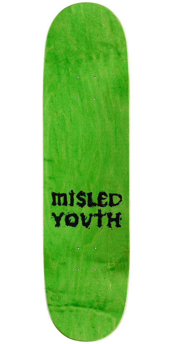 Zero Misled Font Skateboard Deck - Black - 8.50