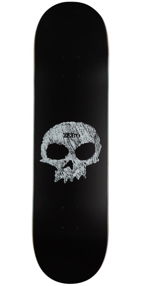 Zero Single Skull Chalkboard Skateboard Deck - 8.25