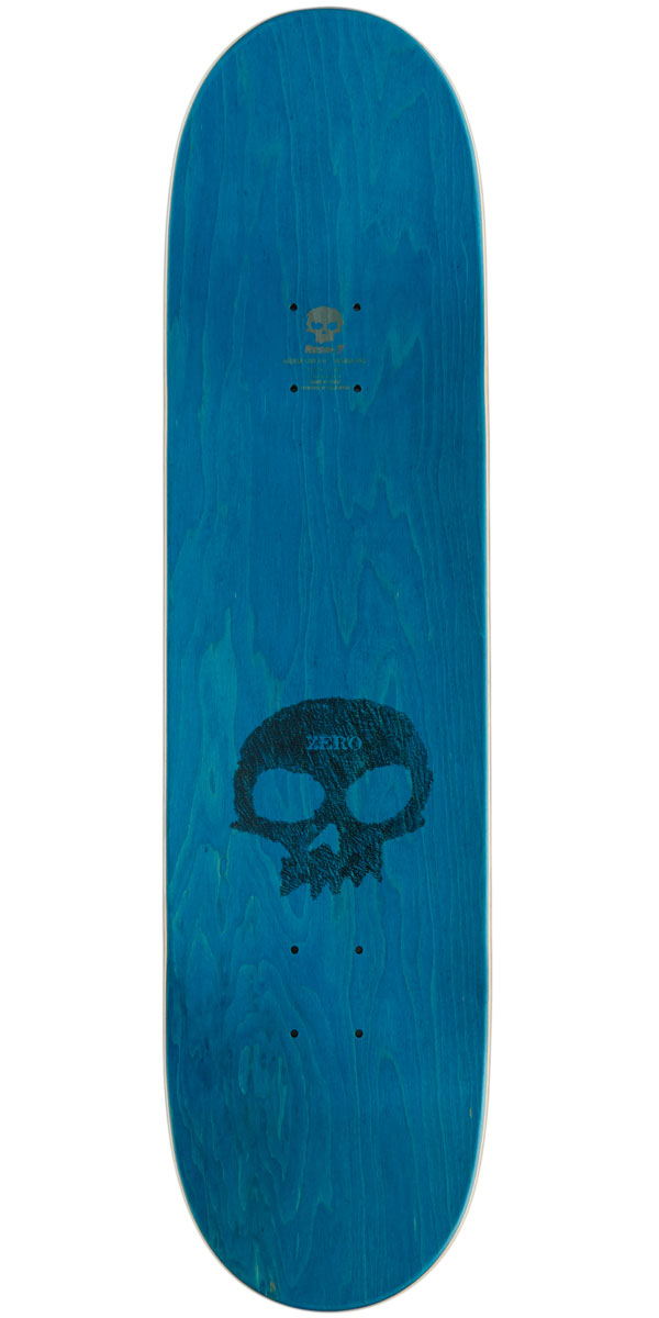 Zero Single Skull Chalkboard Skateboard Deck - 8.50