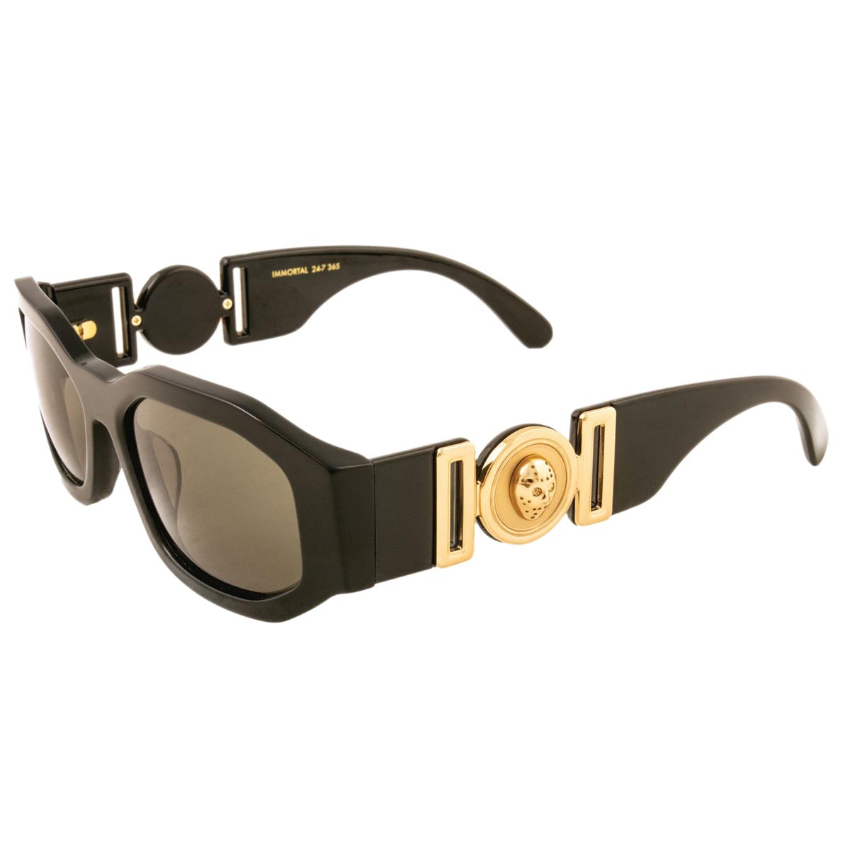 DGK Immortal Sunglasses - Black/Gold image 2