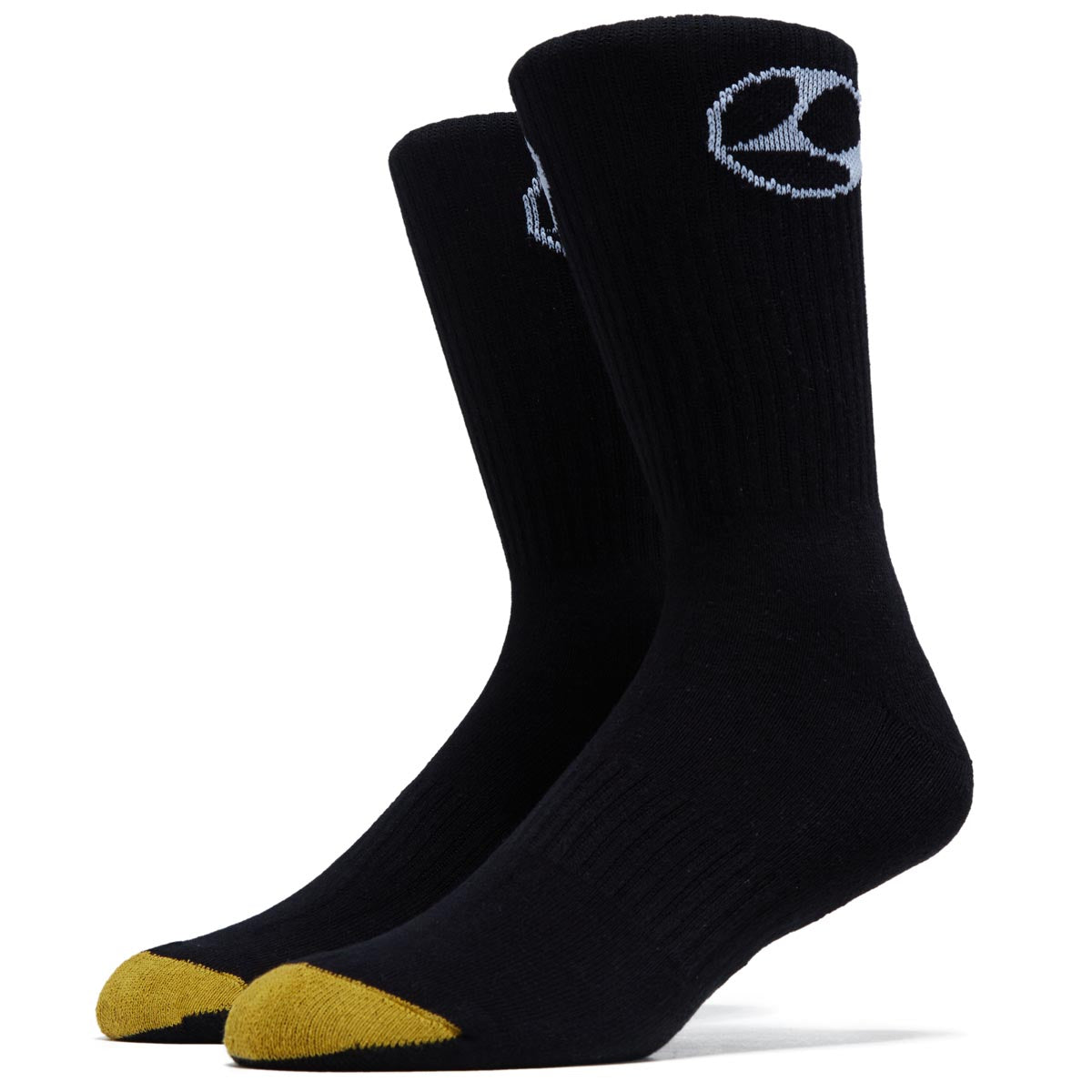 Limosine Gold Toe Socks - Black image 1