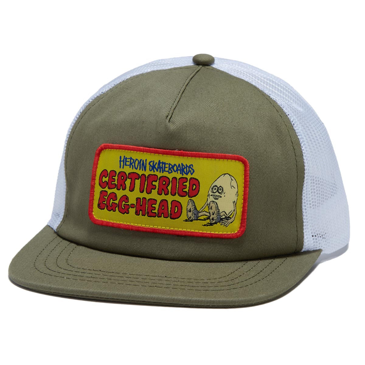 Heroin Certifried Trucker Hat - Olive image 1