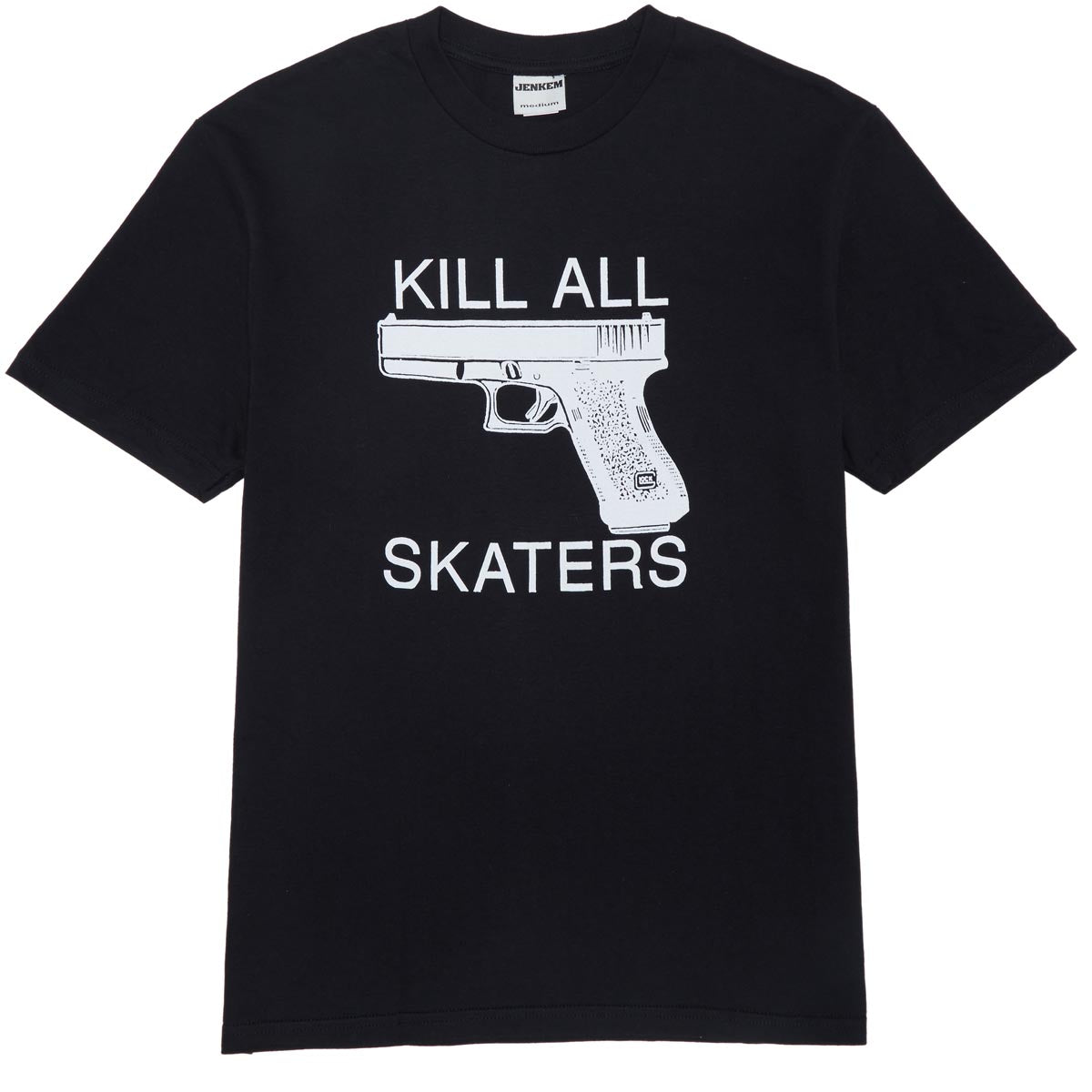 Jenkem Kill All Skaters T-Shirt - Black image 1