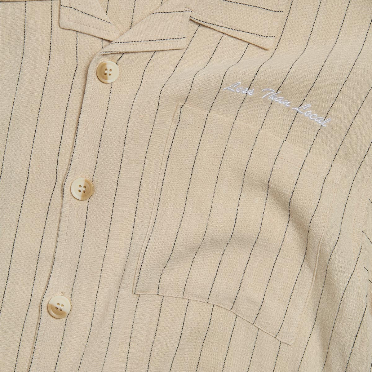 Less Than Local Brushed Linen Button up Shirt - Tan image 2