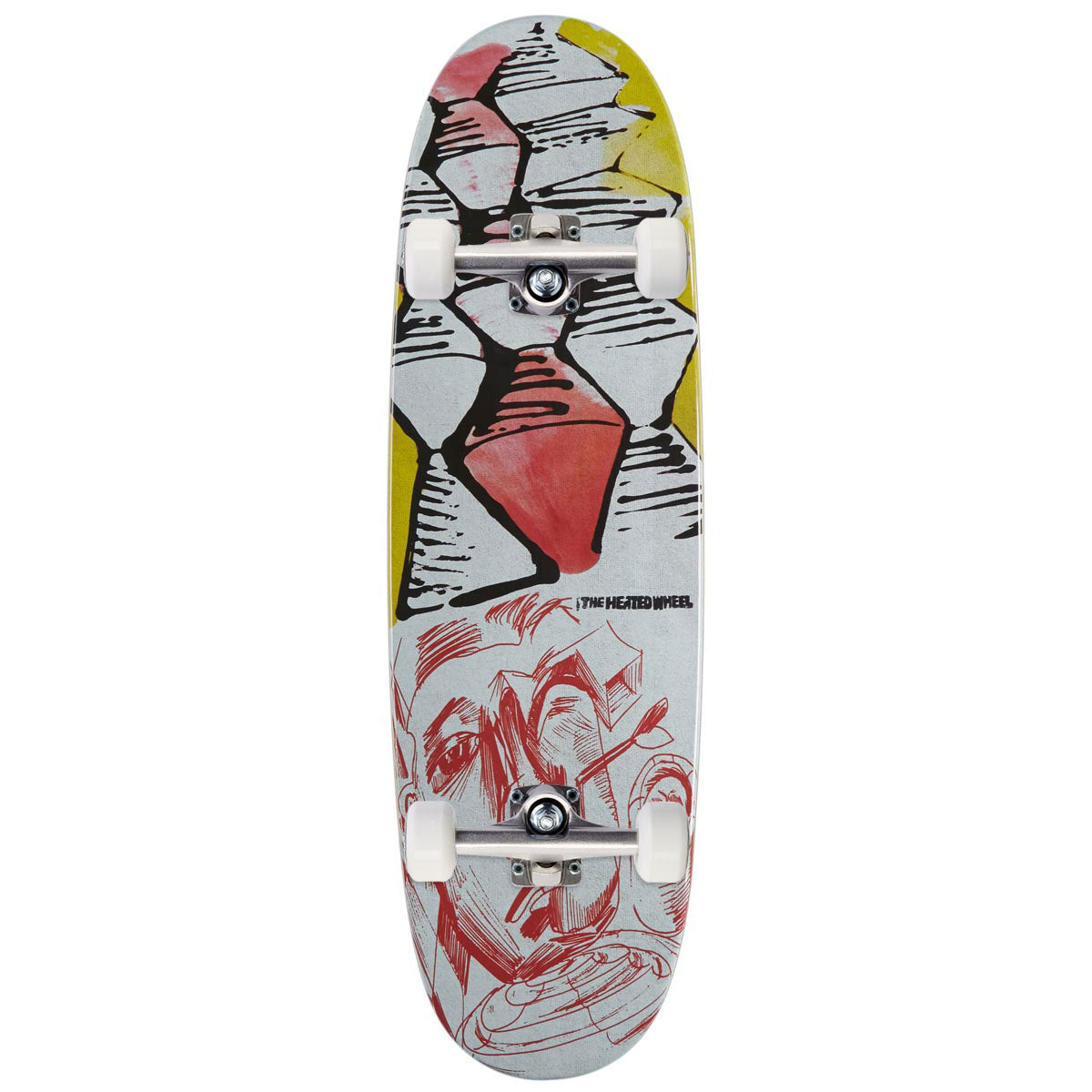 The Heated Wheel Sorry Burt Egg Shaped Skateboard Complete - 9.25