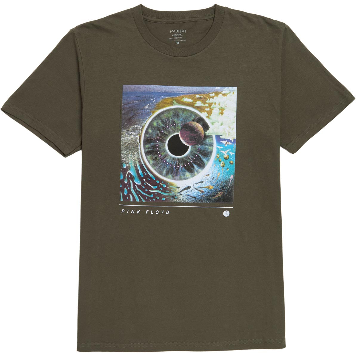 Habitat x Pink Floyd Pulse T-Shirt - Dark Olive image 1