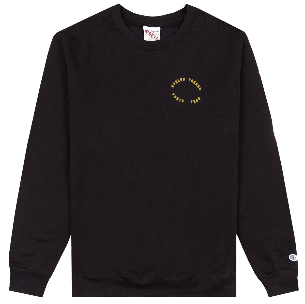 Poets World Famous Champion Sweatshirt - Black/Gold Print image 1