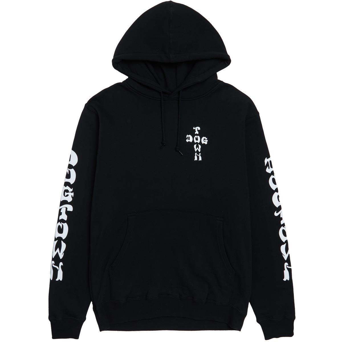 Dogtown Cross Logo Sleeve Print Hoodie - Black/White image 2