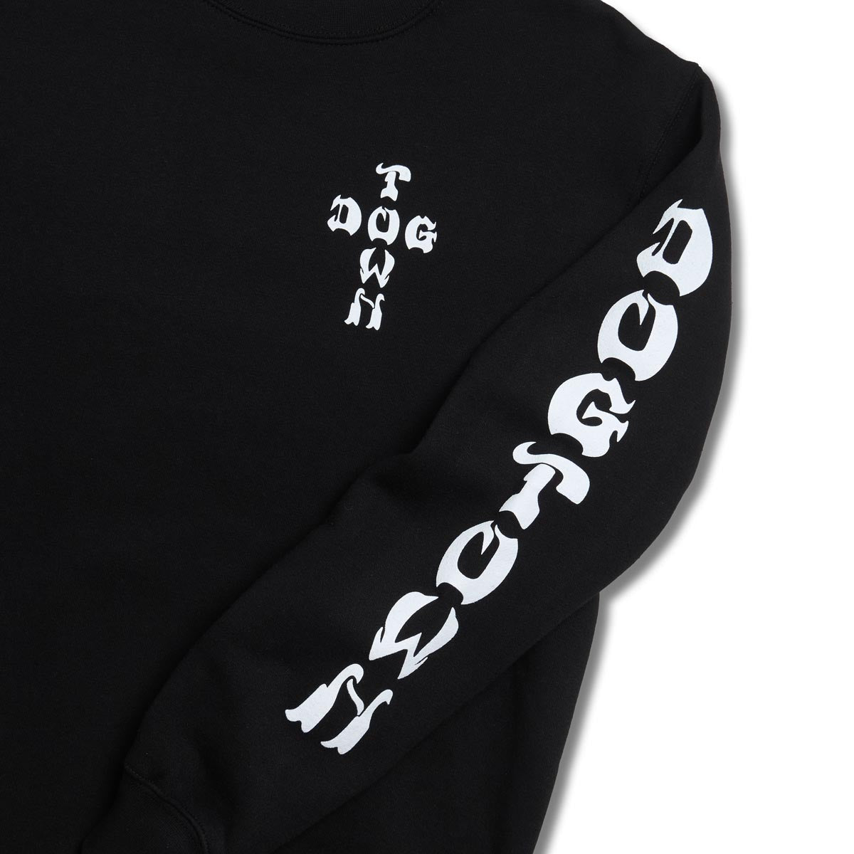 Dogtown Cross Logo Sleeve Print Sweatshirt - Black/White image 3