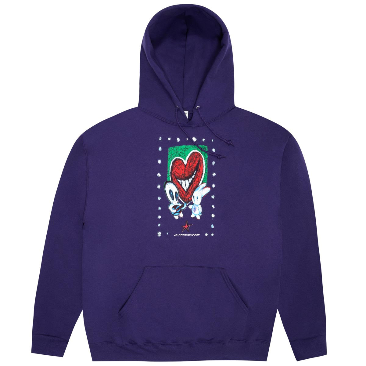 Limosine Heart Throb Hoodie - Dark Purple image 1