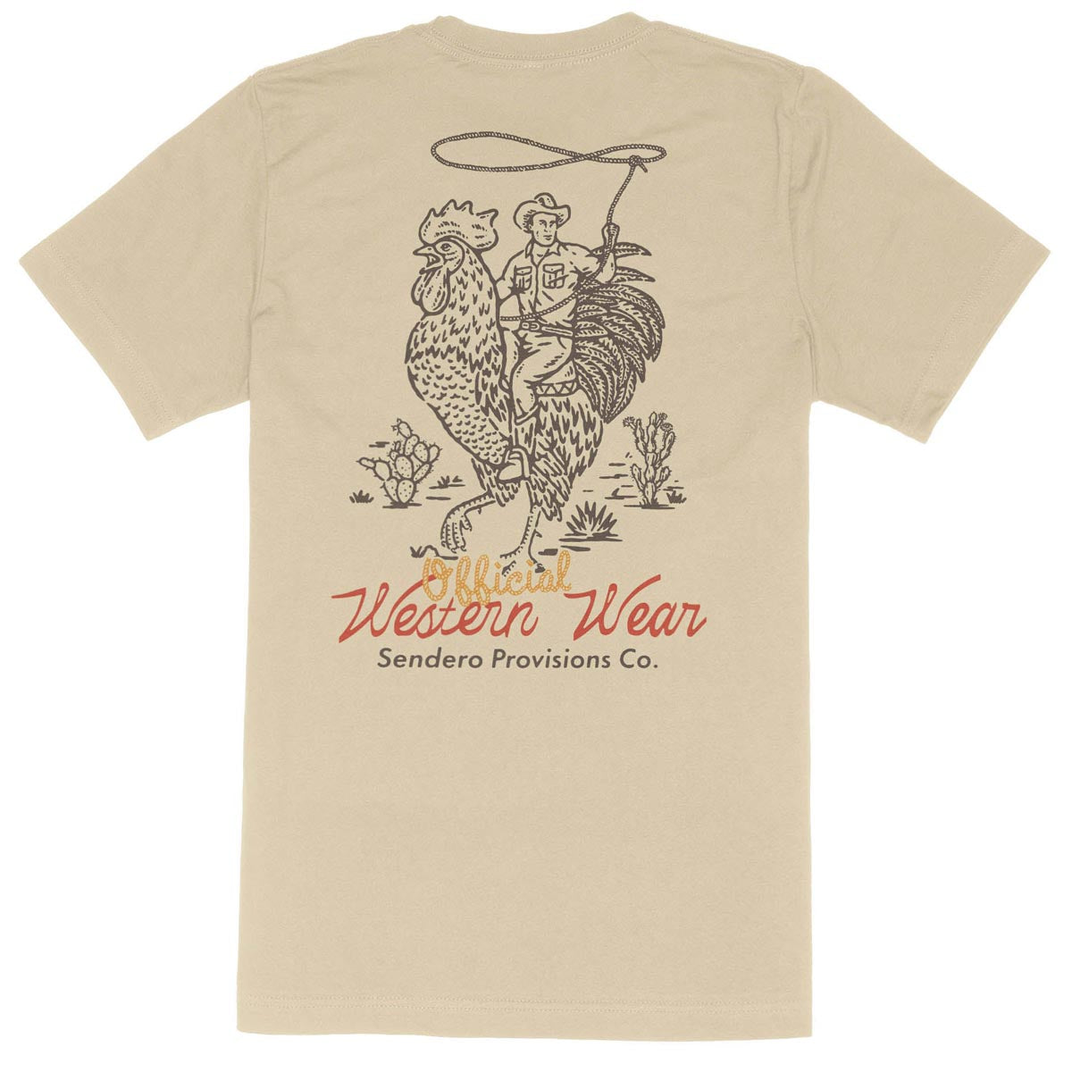 Sendero Official Western T-Shirt - Cream image 1