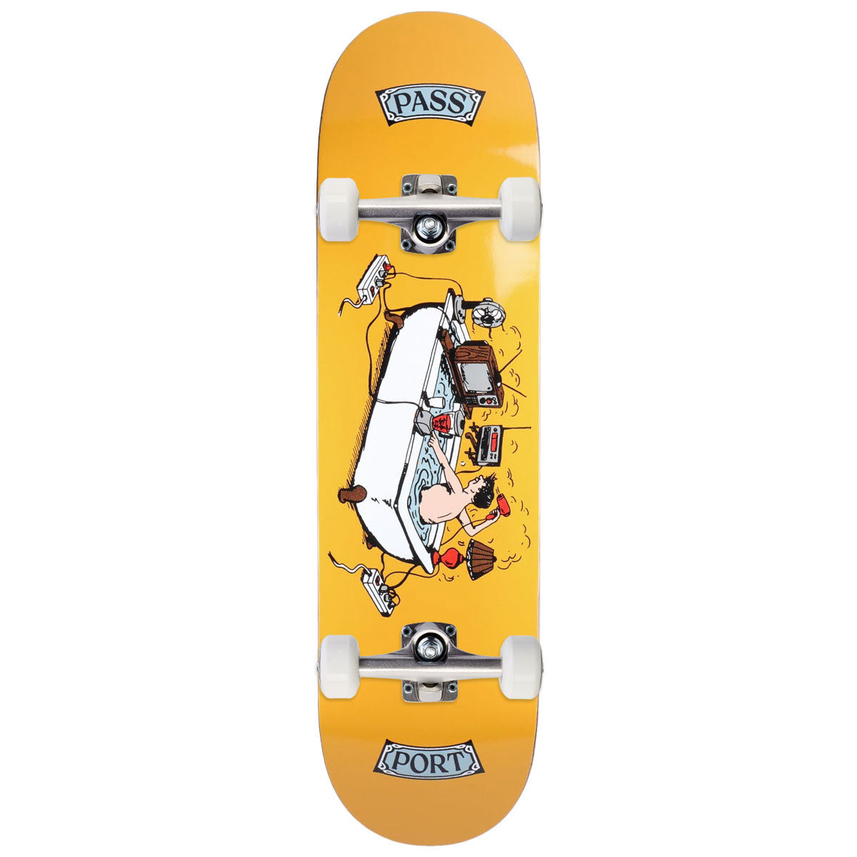 Passport You’re Making Me Nervous Tub Time Skateboard Complete - 8.00