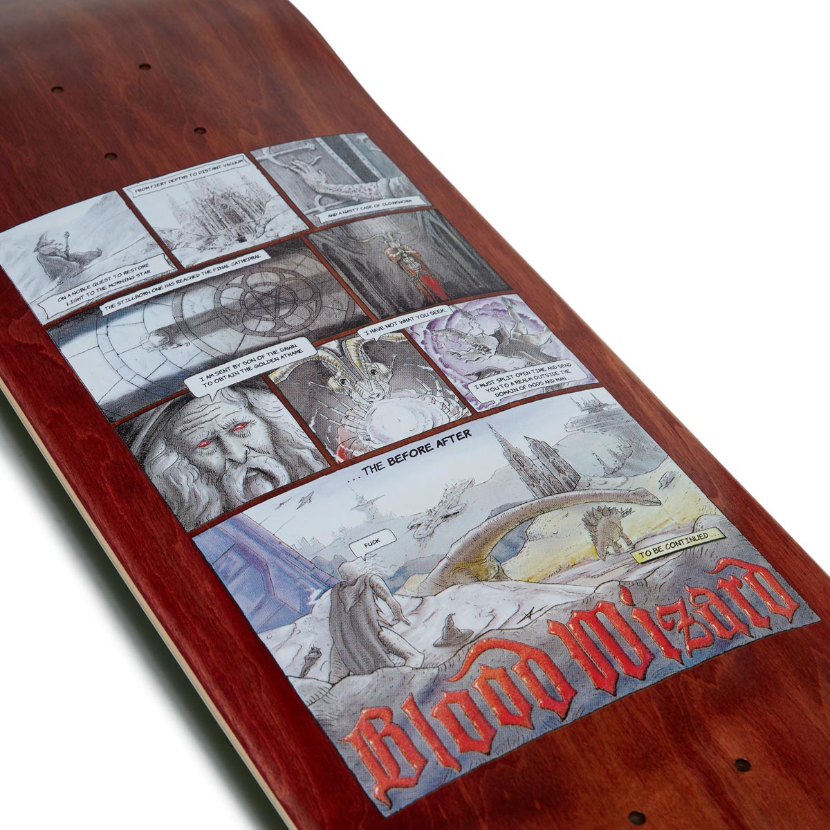 Blood Wizard Outer Realms Comic Skateboard Complete - 8.50