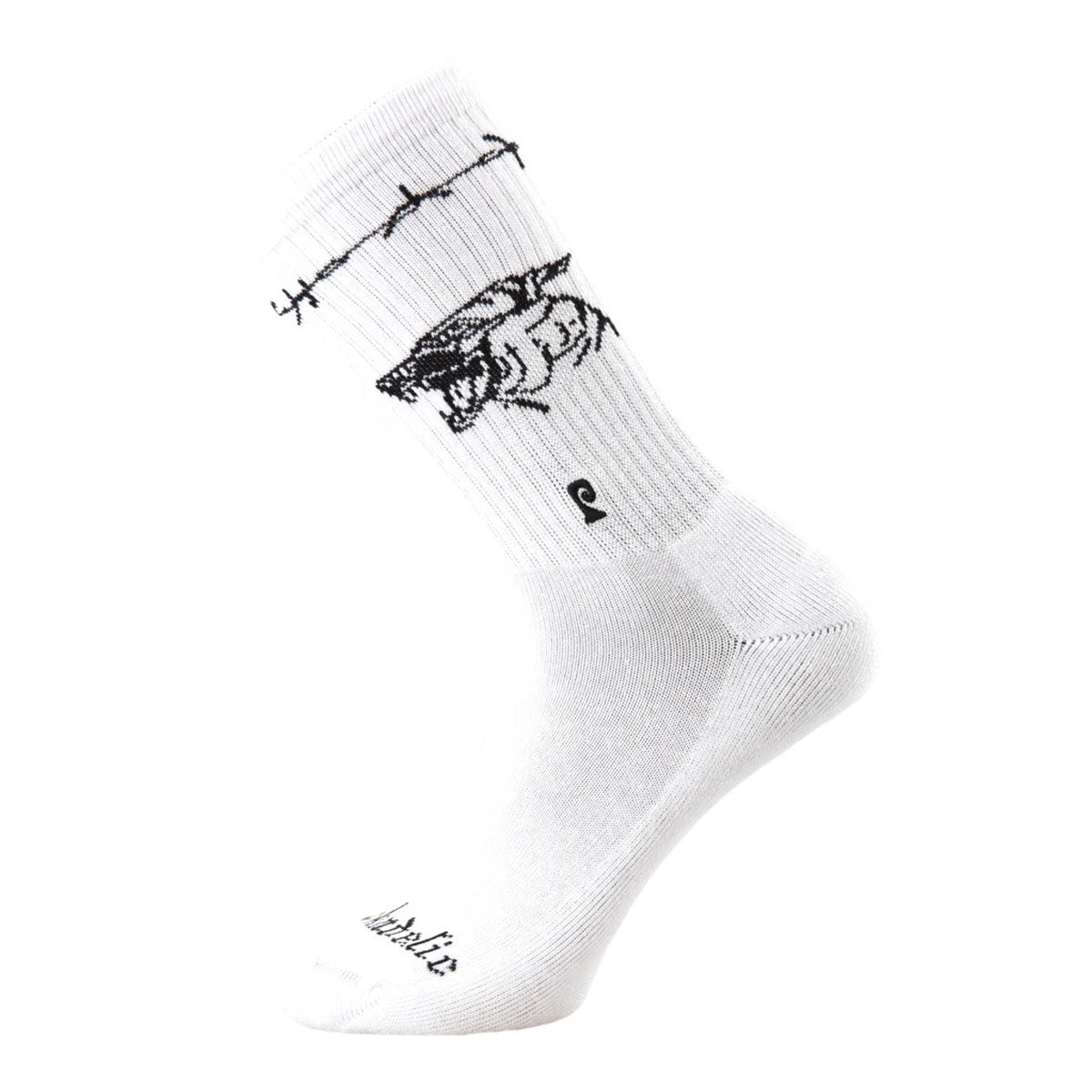 Psockadelic Beware Socks - White image 1