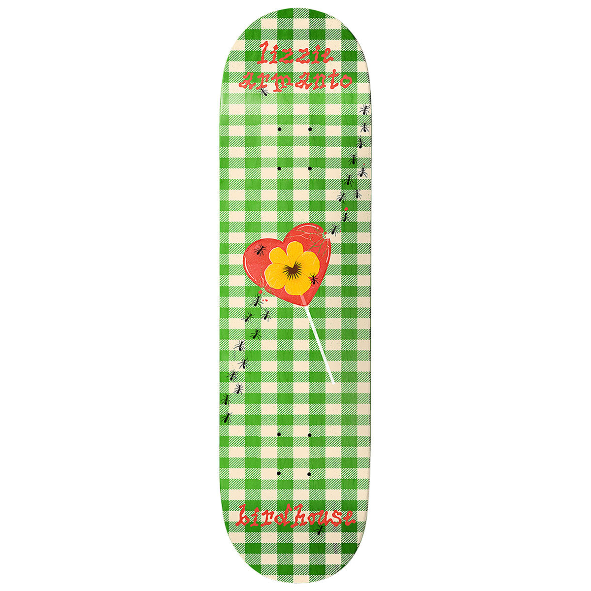 Birdhouse Lizzie Armanto Left Overs Skateboard Deck - Green Veneer - 8.00