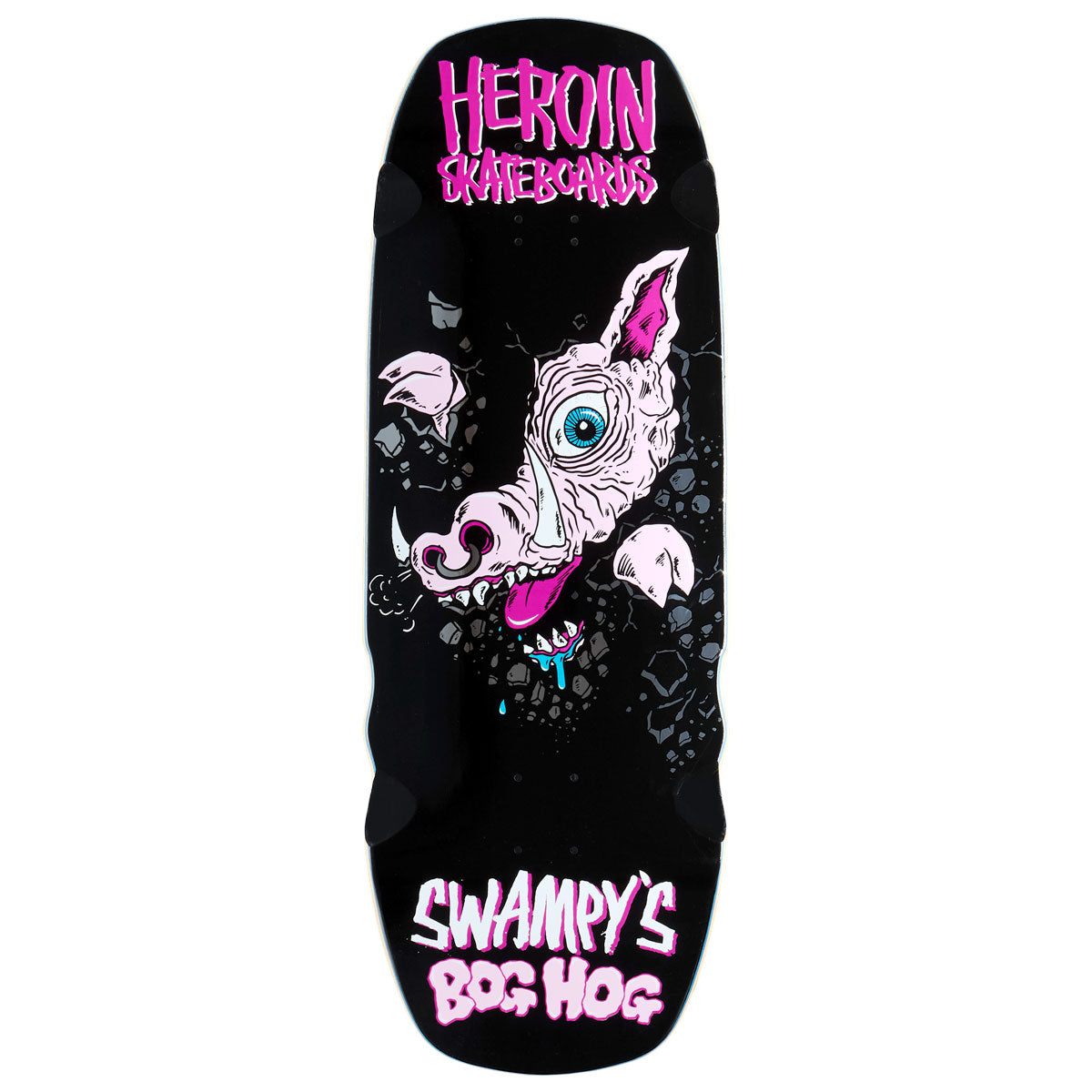 Heroin Swampy’s Bog Hog Skateboard Deck - 10.75