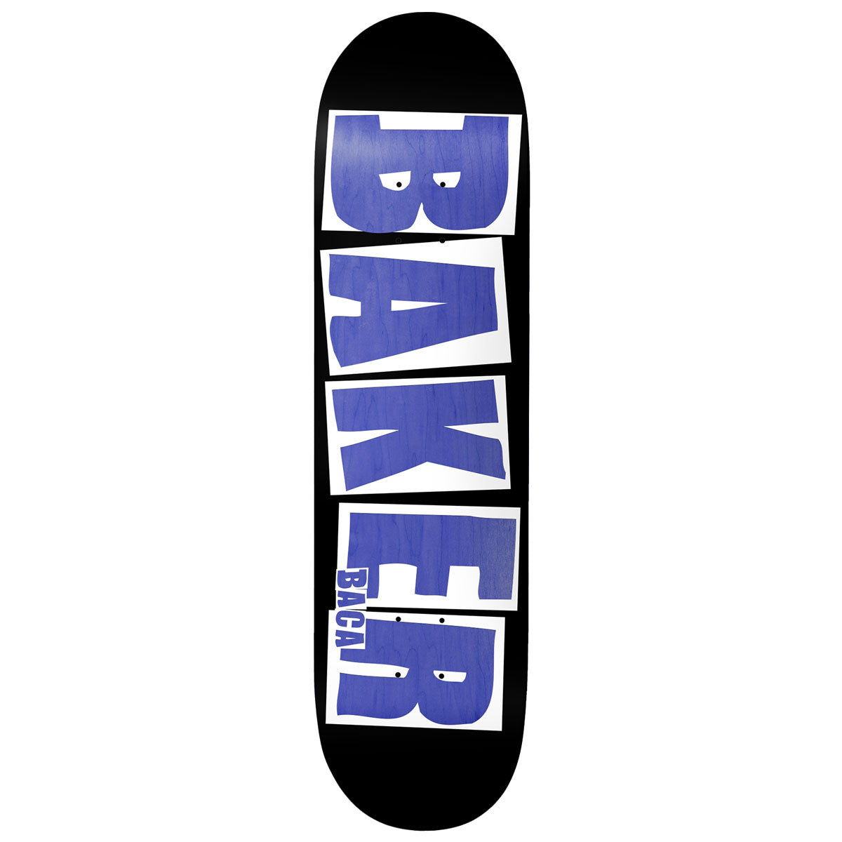 Baker Sammy Baca Brand Name Skateboard Deck - Black/Veneer - 8.25