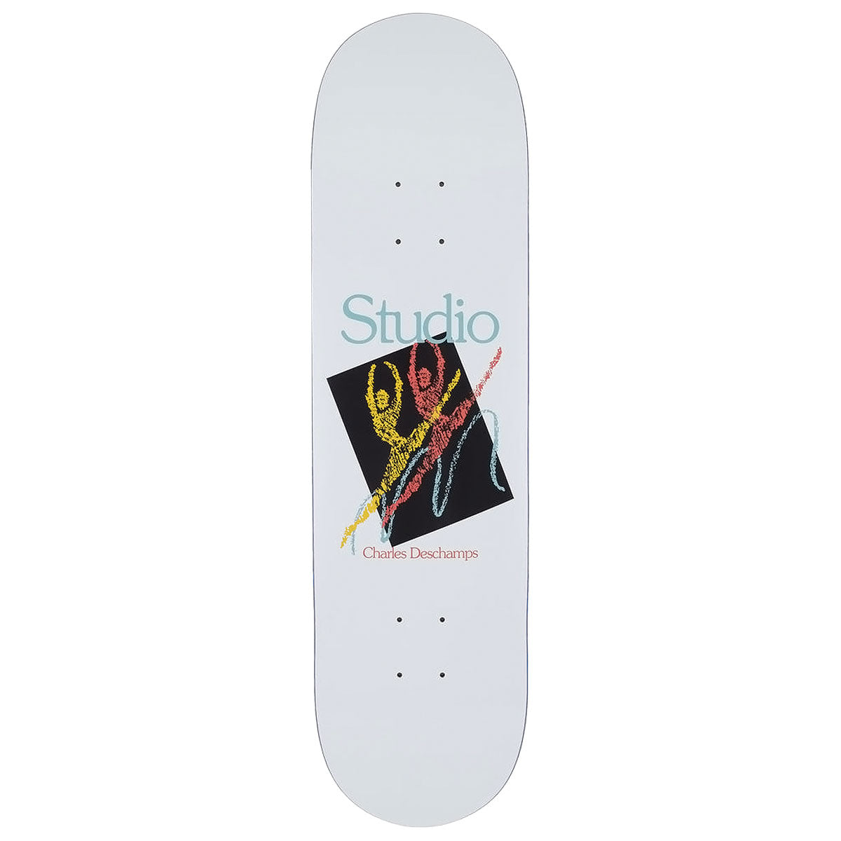Studio Deschamps Grand Jeté Skateboard Deck - White - 8.25