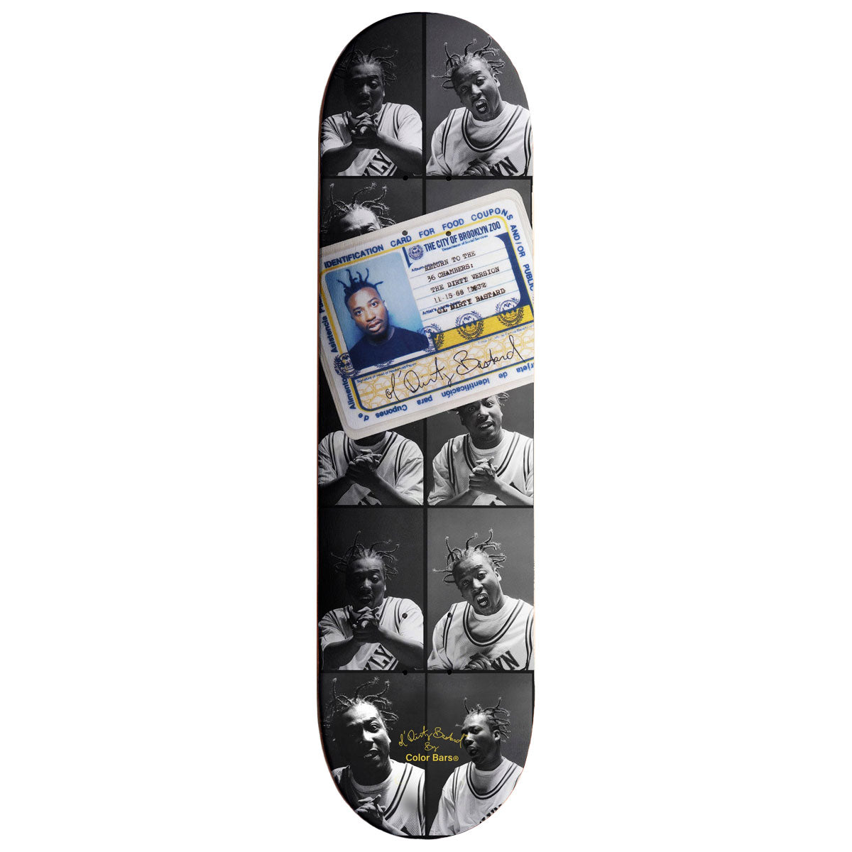 Color Bars x ODB ID Card Skateboard Deck - 8.25