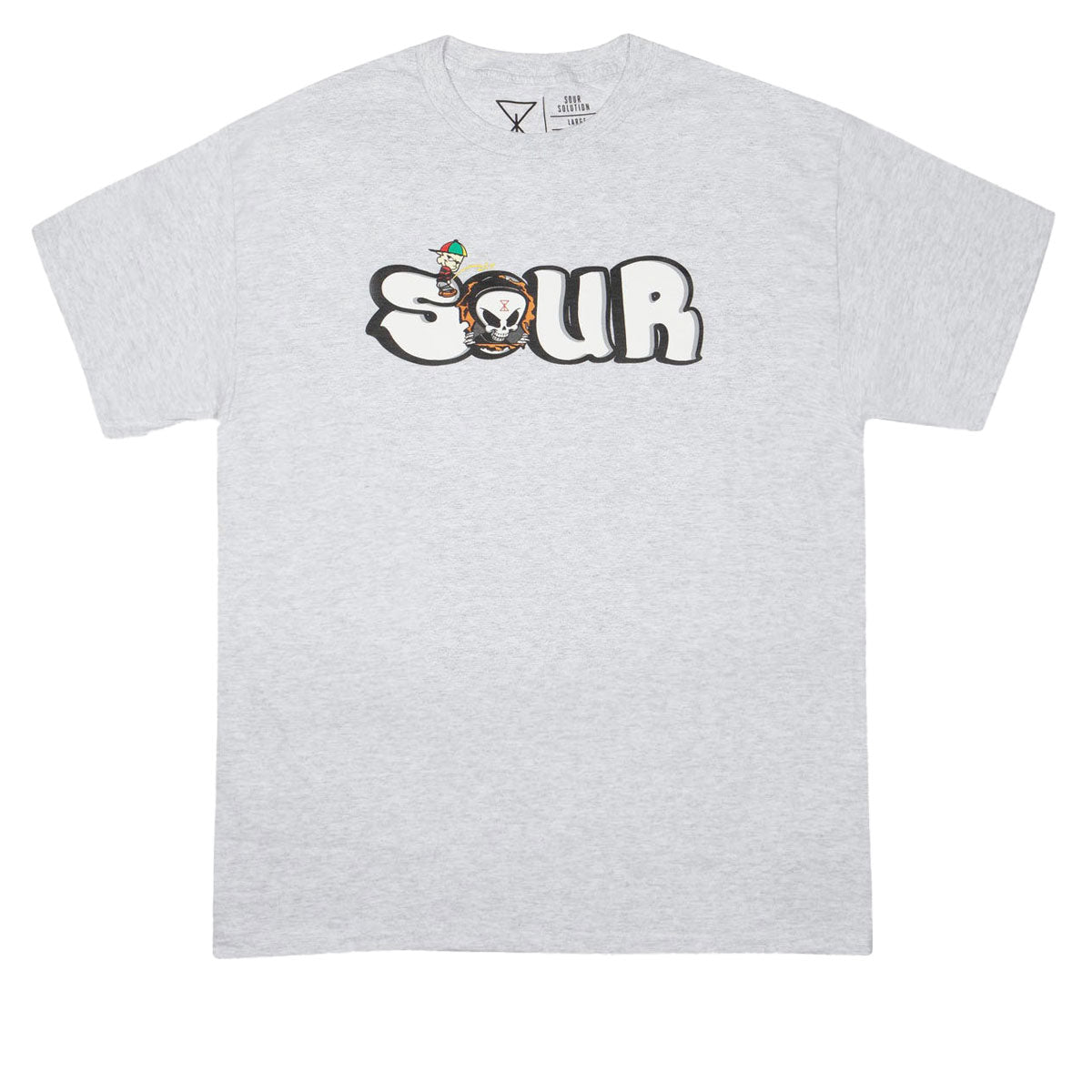 Sour Solution Grant Piss T-Shirt - Grey image 1