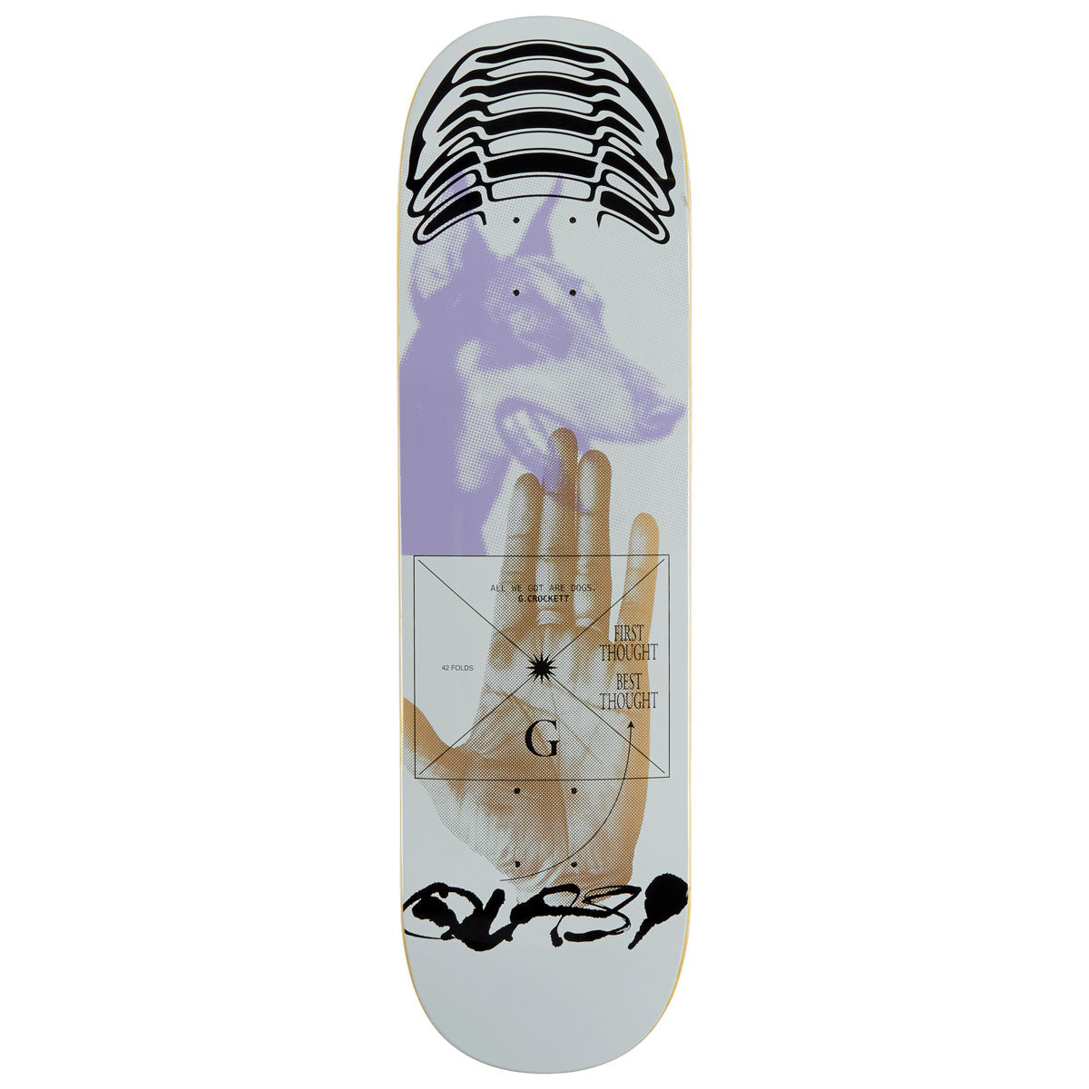 Quasi Crockett Thoughts Skateboard Deck - 8.50