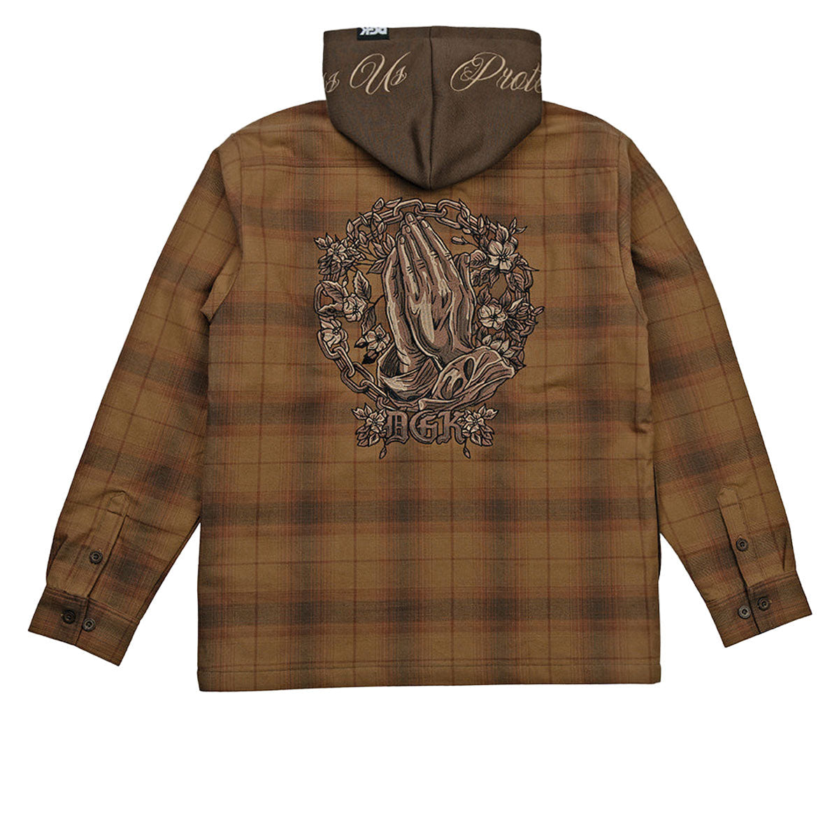 DGK In Chains Flannel Shacket Jacket - Brown image 2