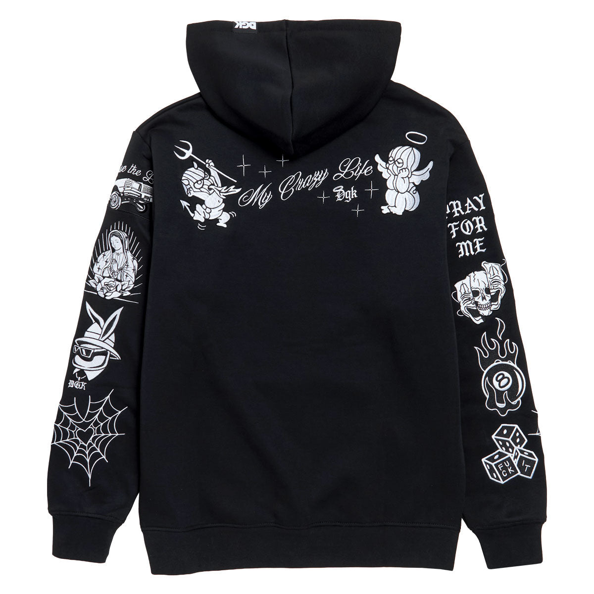 DGK Crazy Life Hoodie - Black image 2