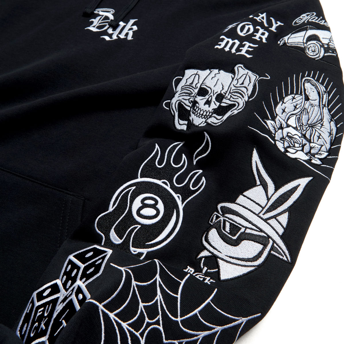 DGK Crazy Life Hoodie - Black image 4