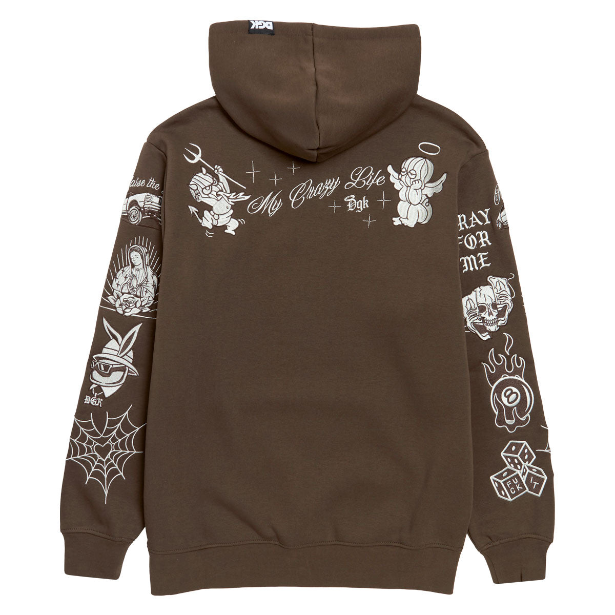 DGK Crazy Life Hoodie - Brown image 2