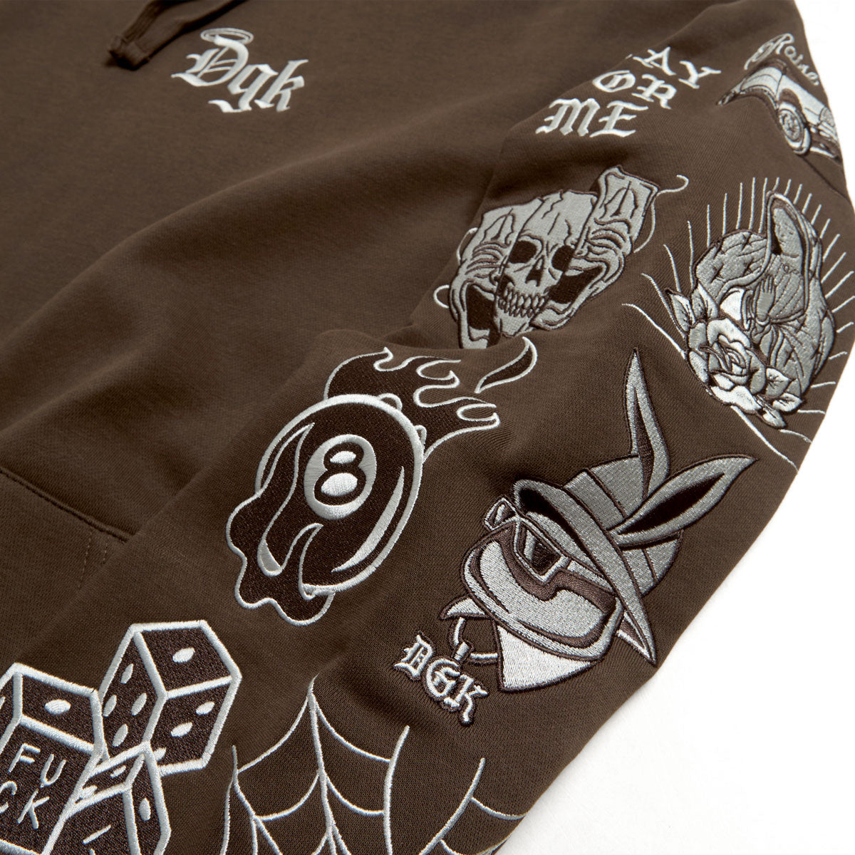 DGK Crazy Life Hoodie - Brown image 4