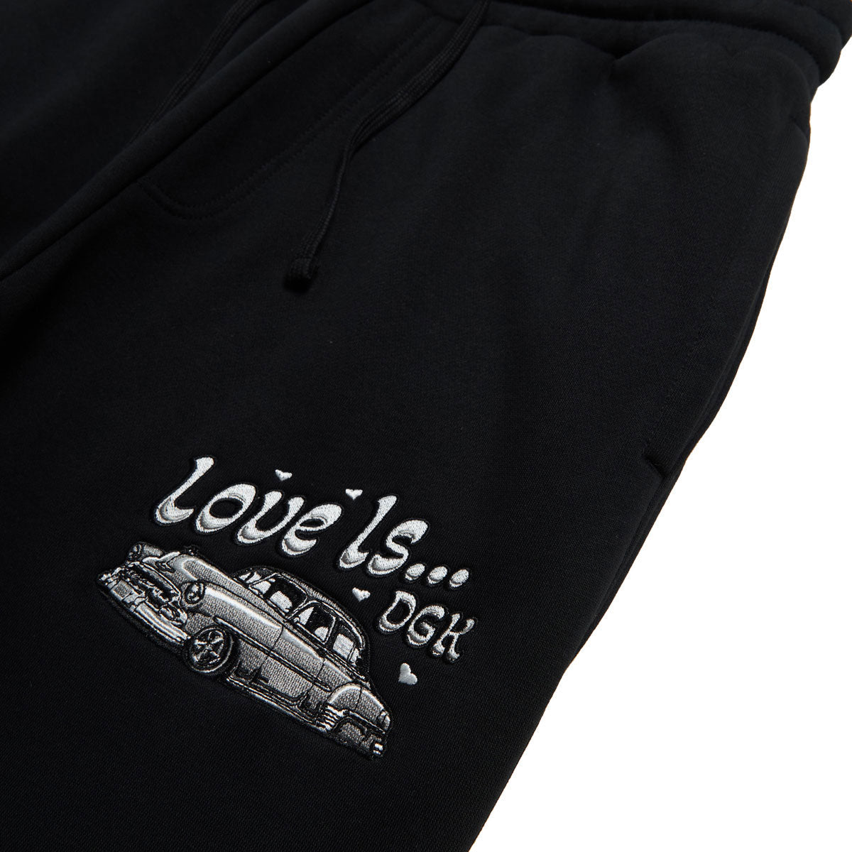 DGK Love Is... Fleece Sweatpants - Black image 3