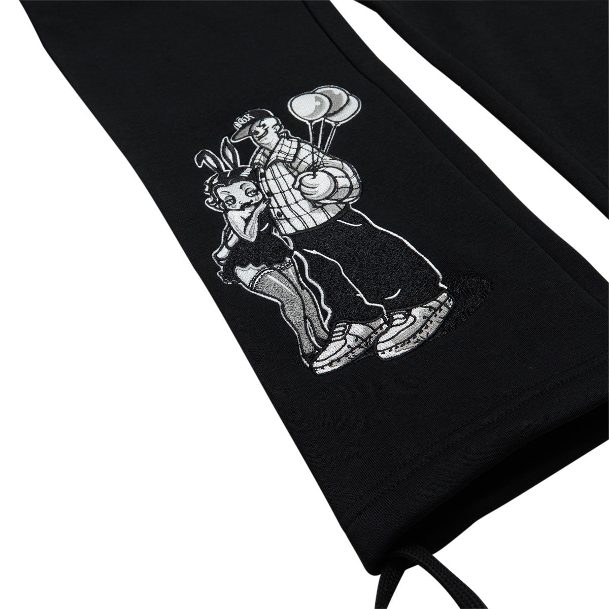 DGK Love Is... Fleece Sweatpants - Black image 4