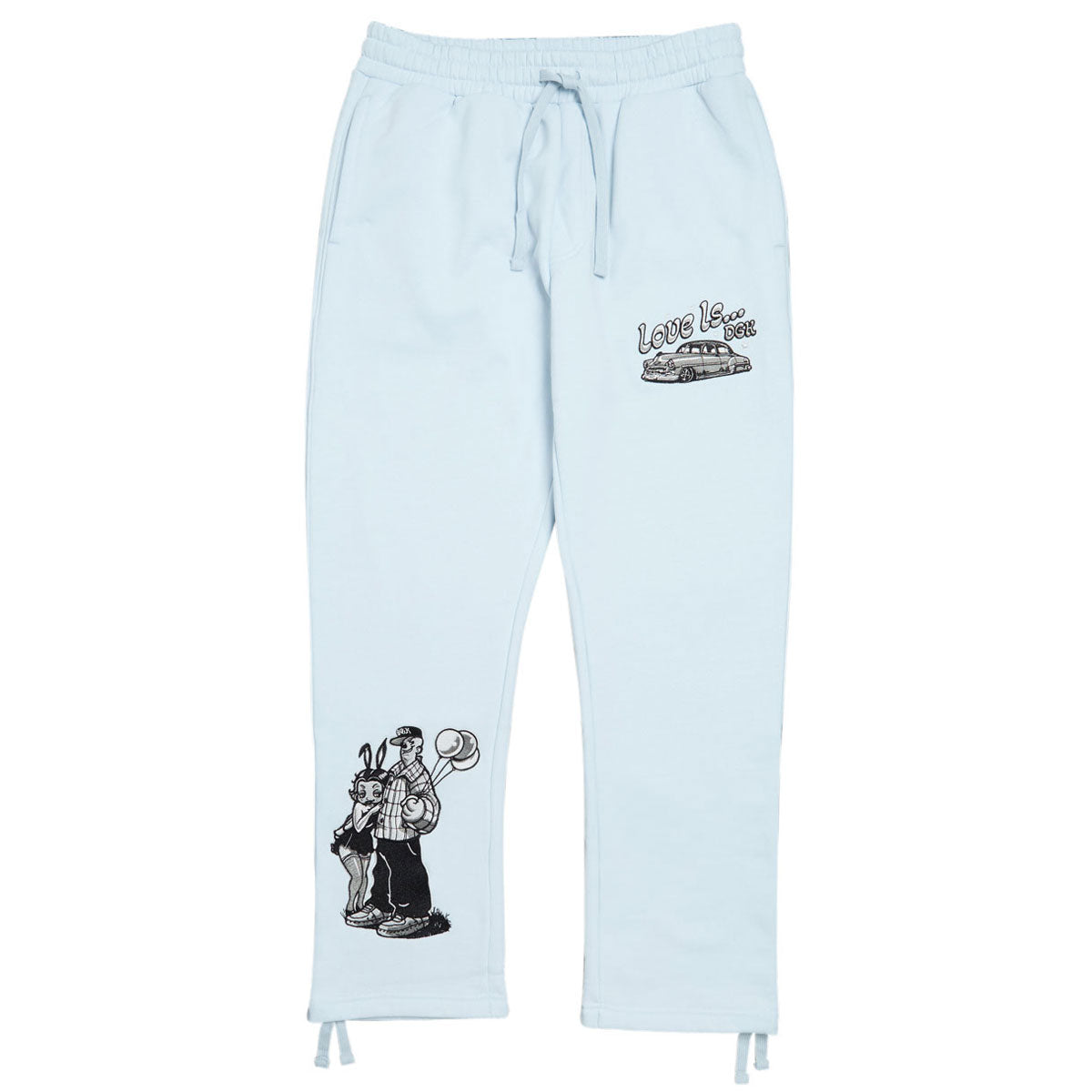 DGK Love Is... Fleece Sweatpants - Powder Blue image 1