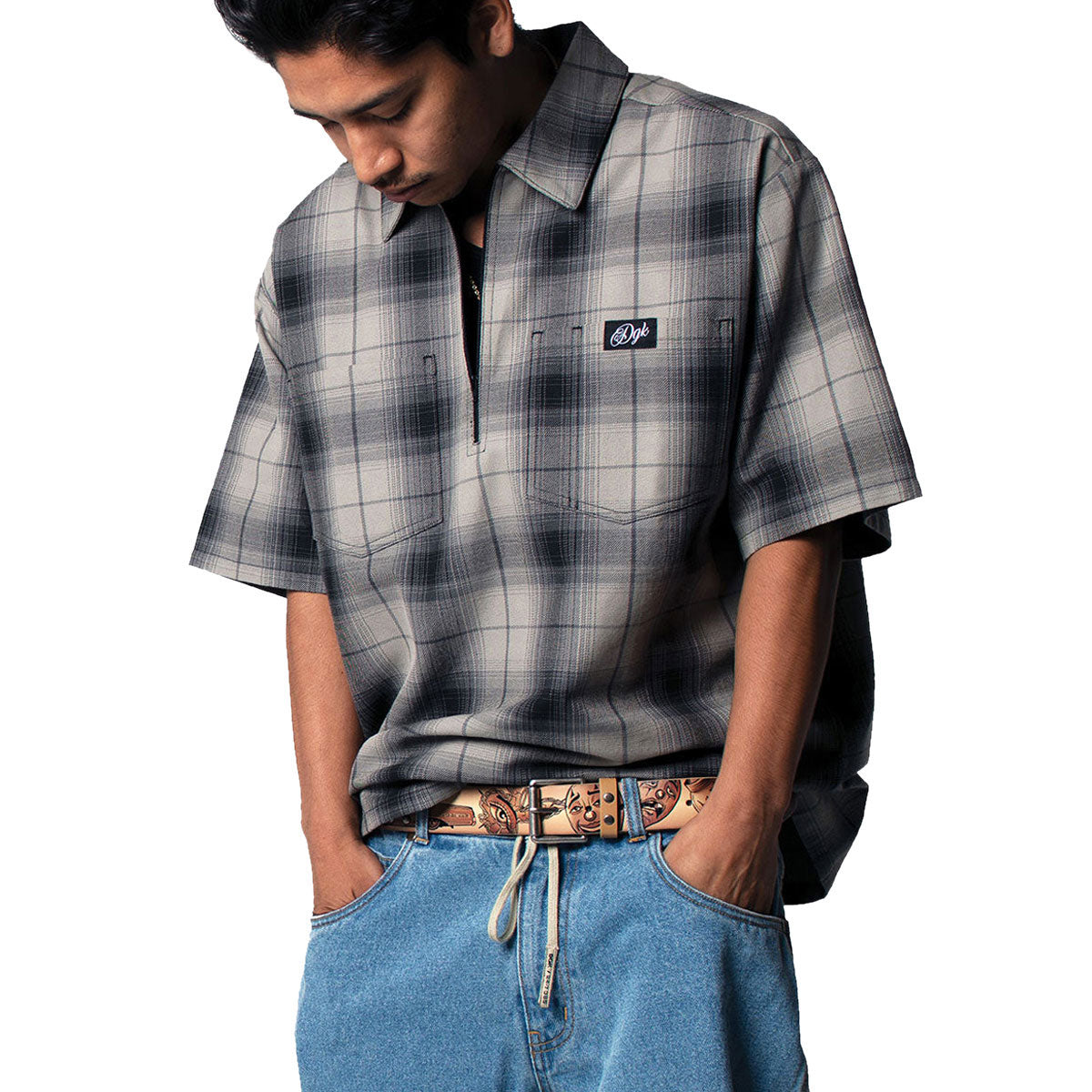 DGK Players Club Flannel Shirt - Gray image 3