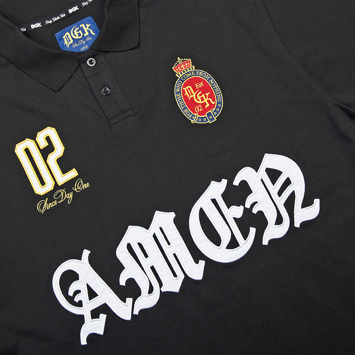 DGK Imperial Polo Shirt - Black image 3