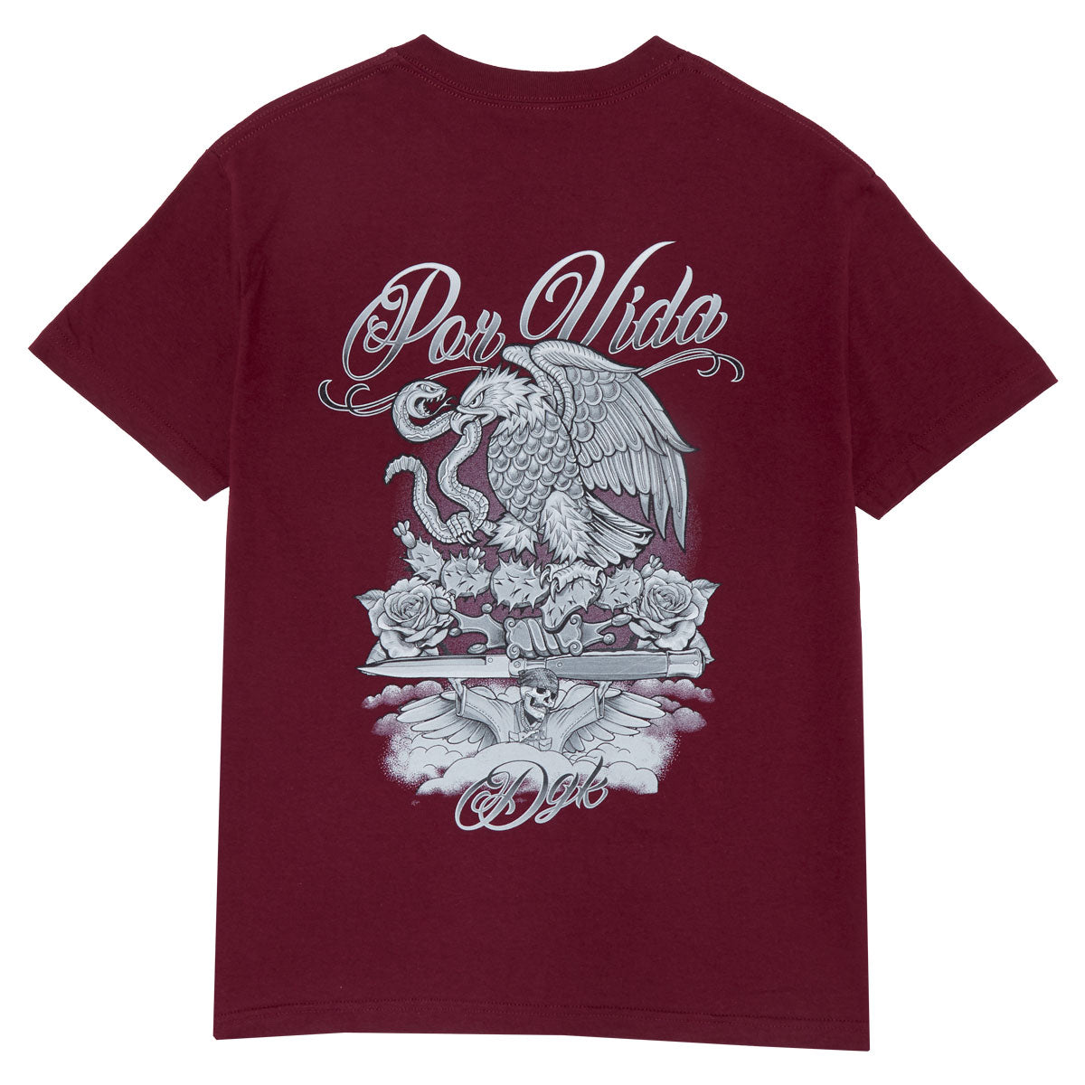 DGK Batalla T-Shirt - Burgundy image 1
