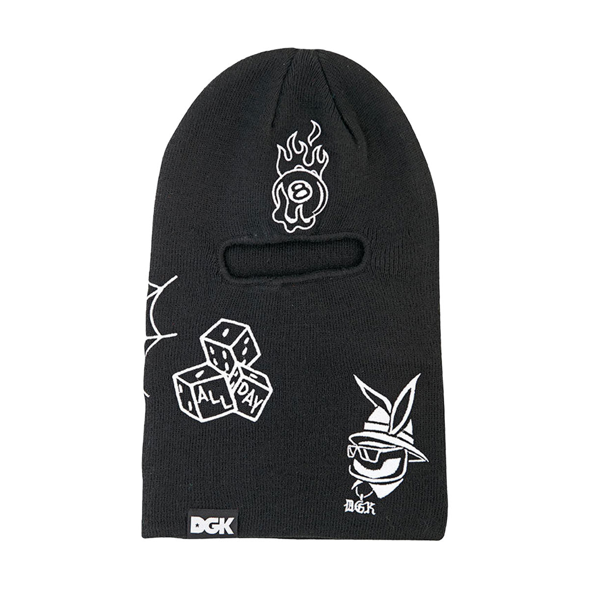 DGK Crazy Life Ski Mask - Black image 1