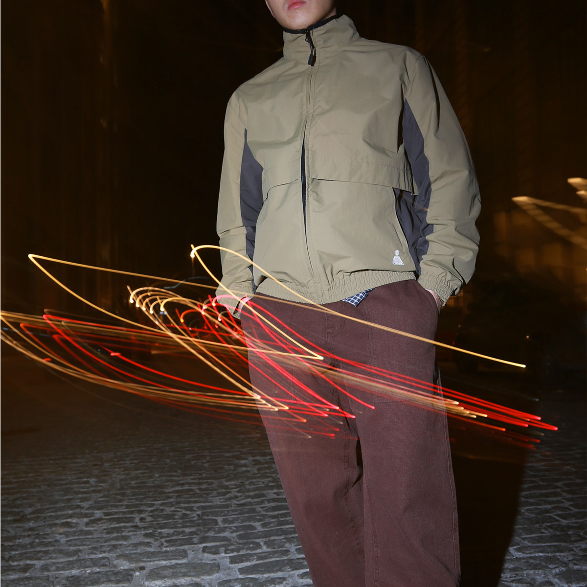 Theories Tailwind Vented Windbreaker Jacket - Palm/Black image 3