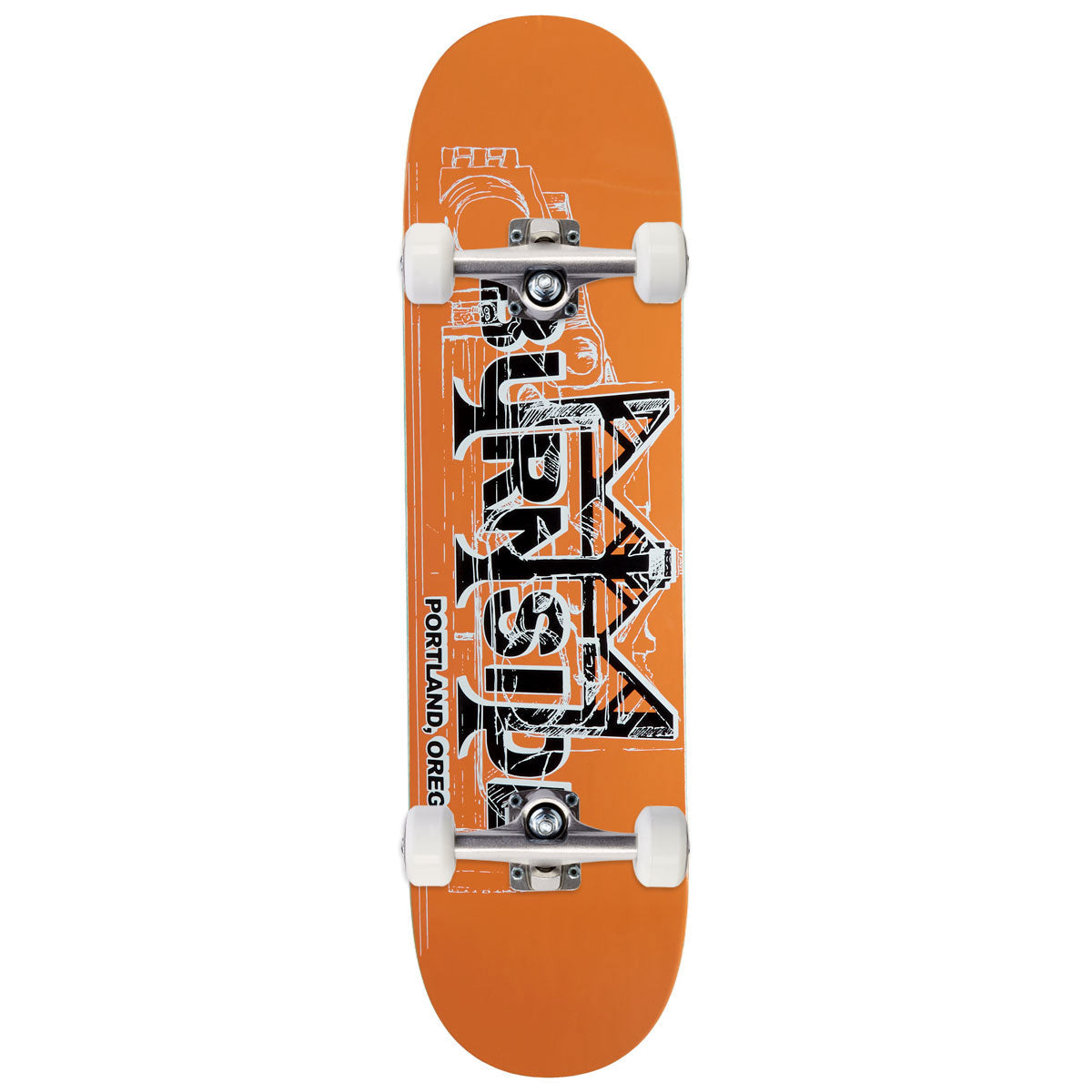 Burnside Bridge Skateboard Complete - Orange - 8.25