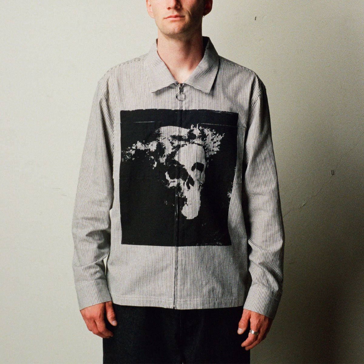 Welcome Crowned Long Sleeve Oxford Shirt - Black image 4