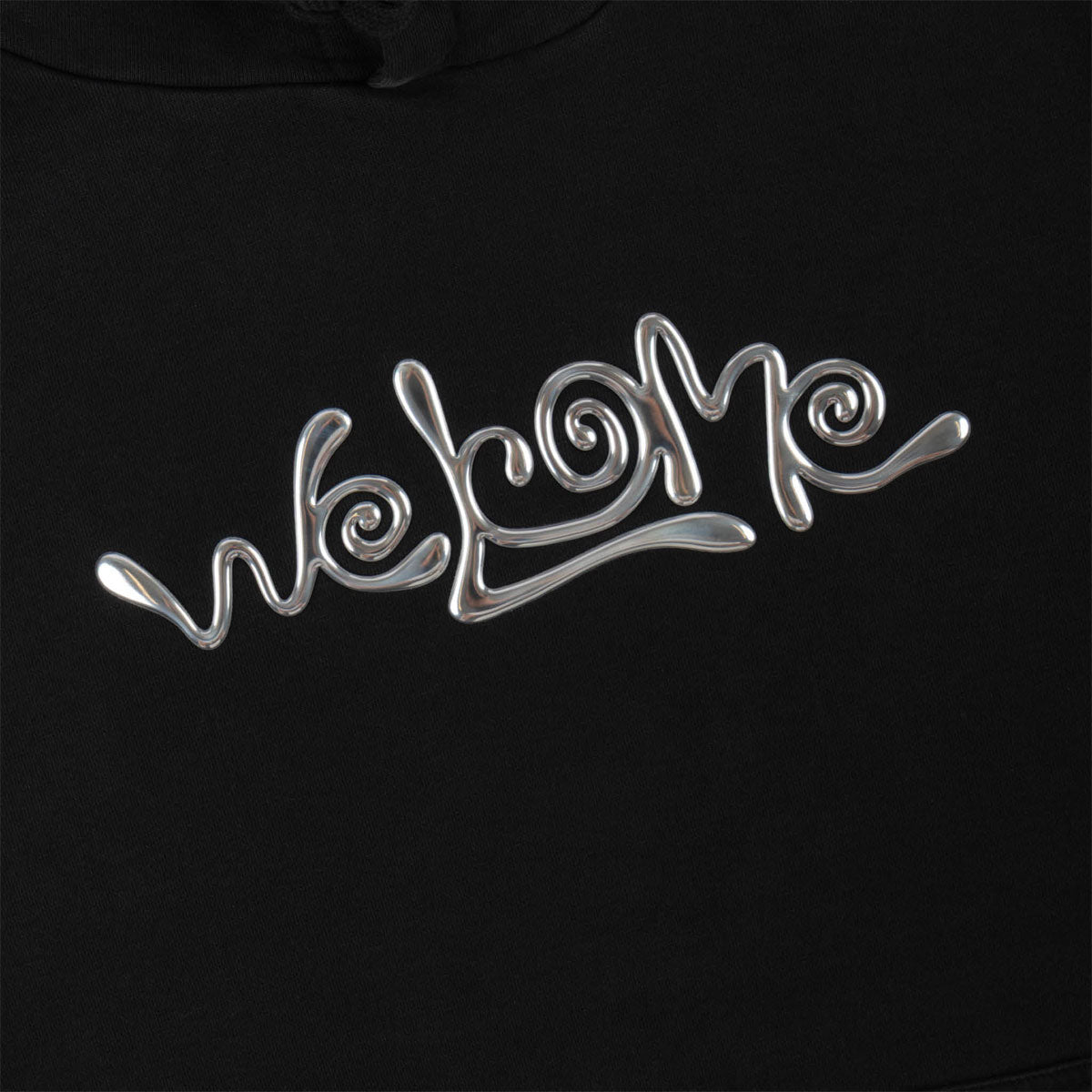 Welcome Gleam 3D Chrome Applique Hoodie - Black image 2