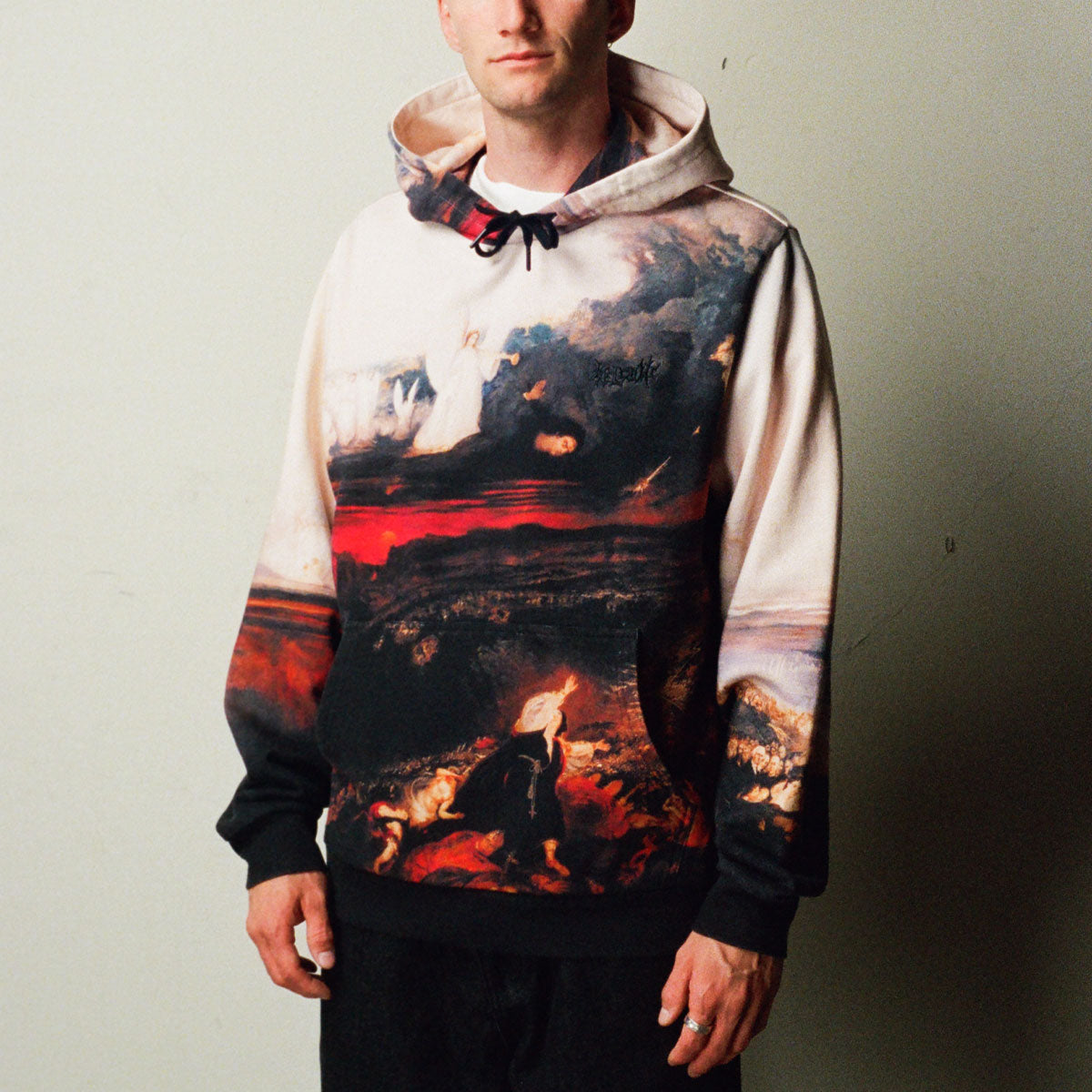 Welcome Judgement All Over Hoodie - Black image 5