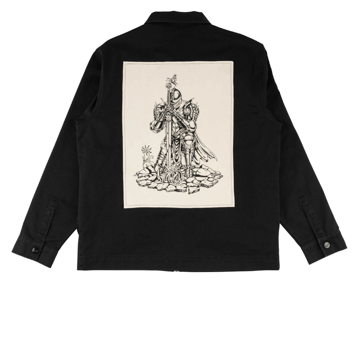 Welcome Paladin Long Sleeve Twill Patch Shirt - Black image 2