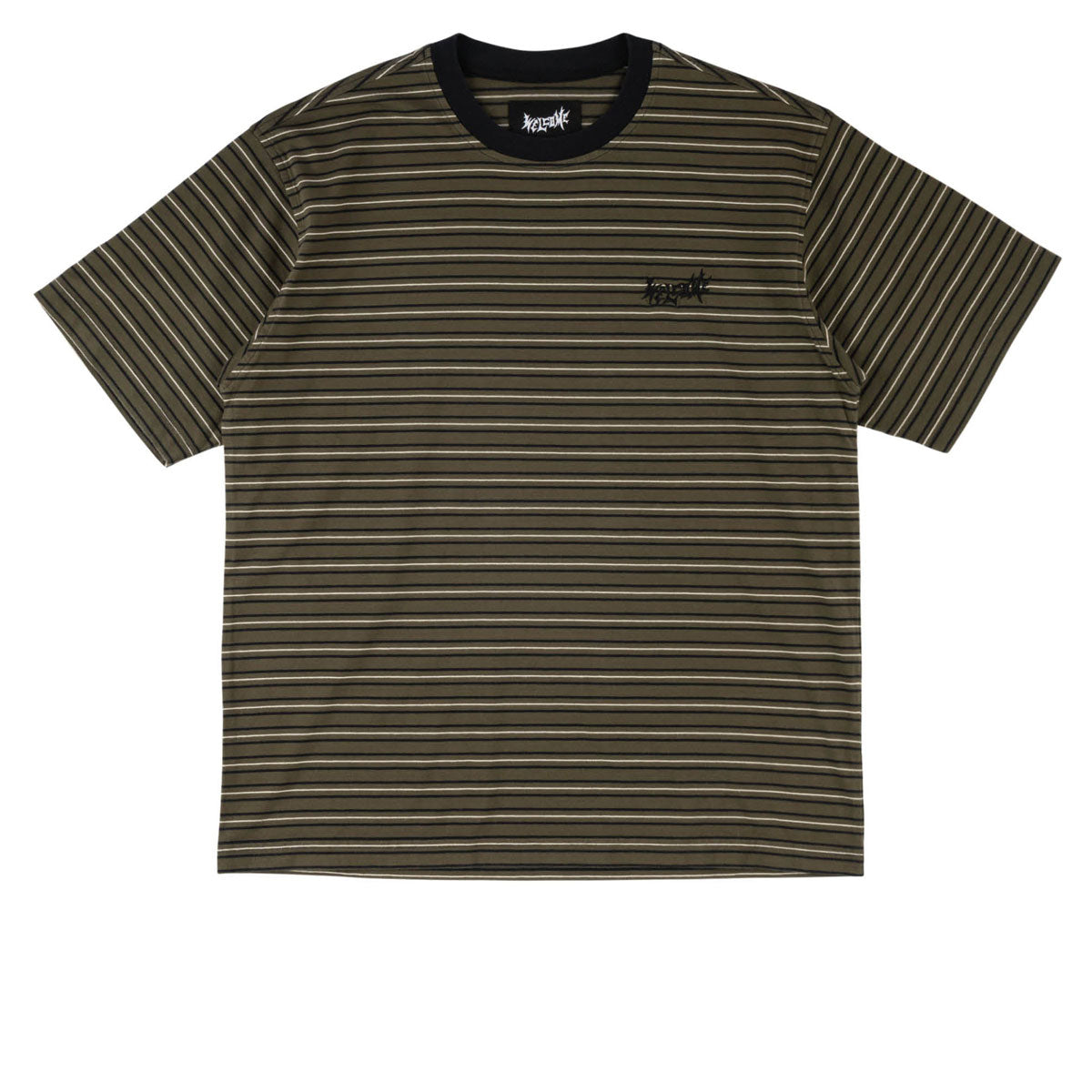 Welcome Recess Striped T-Shirt - Forest Night image 1