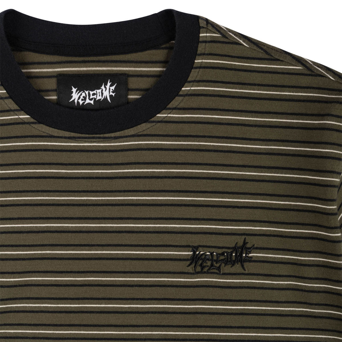 Welcome Recess Striped T-Shirt - Forest Night image 2