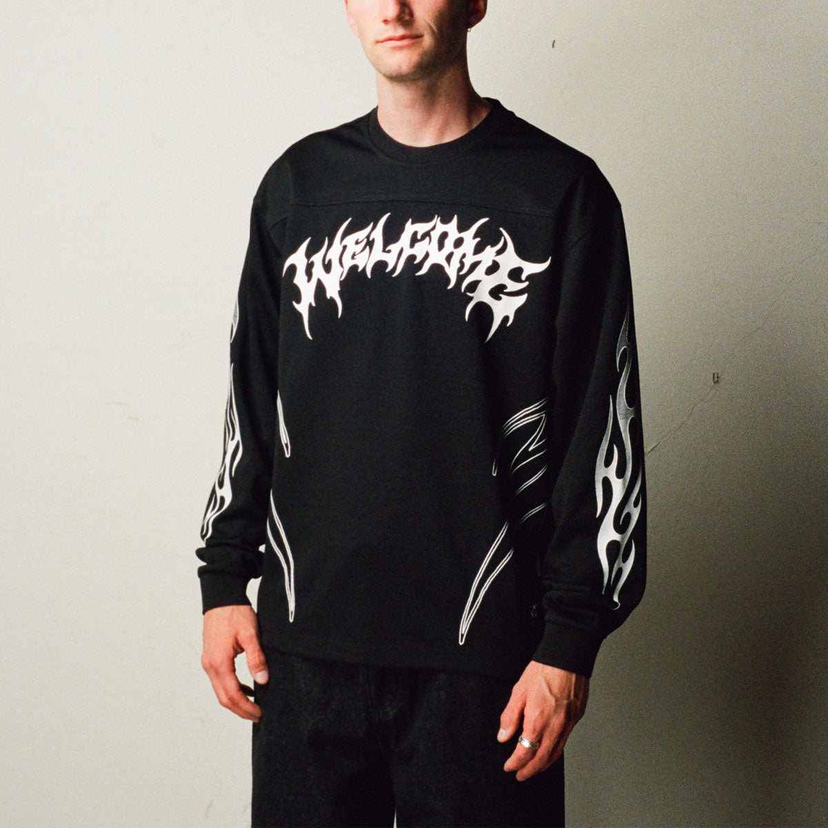 Welcome Scrub Long Sleeve Racing Jersey - Black image 5