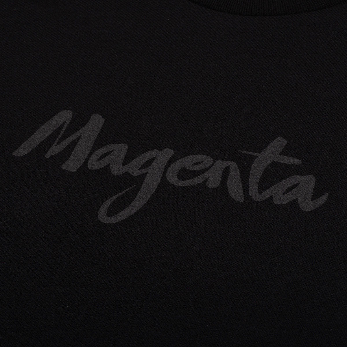 Magenta Script T-Shirt - Black image 2