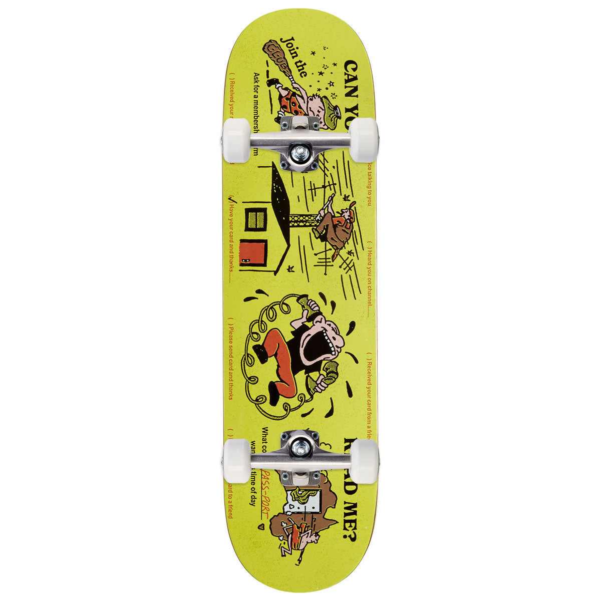 Passport Eyeball Series Can You Read Me Skateboard Complete - 8.25